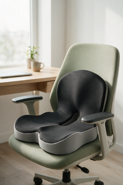 Snoovia Ergonomisches Sitzkissen – Memory Foam mit Steißbein-Entlastung